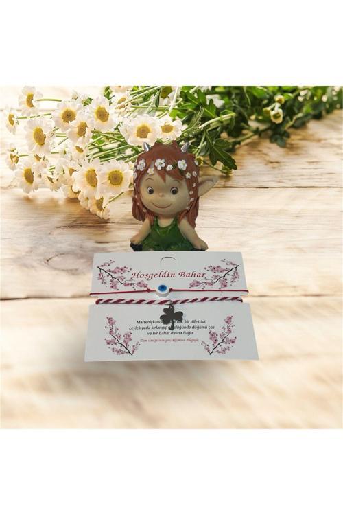 Dd04 Marteniçka Martnista Dilek Bilekliği Halhal Kırmızı Bileklik