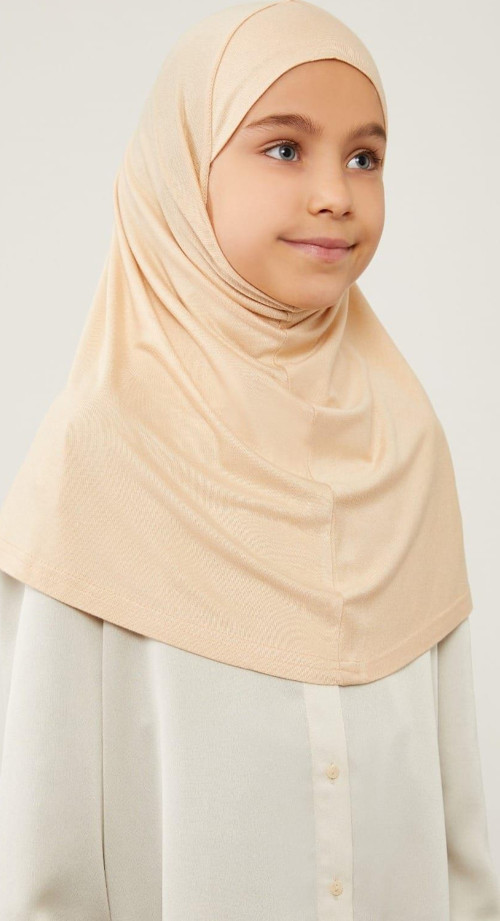 Lavender Pratik Çocuk Eşarp Bej CPX0305