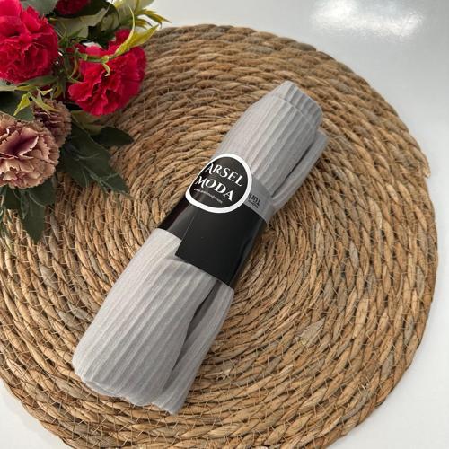 Pratik Pliseli Şal Gümüş PVD0107