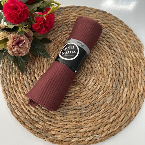 Pratik Pliseli Şal Gül Kurusu PVD0102