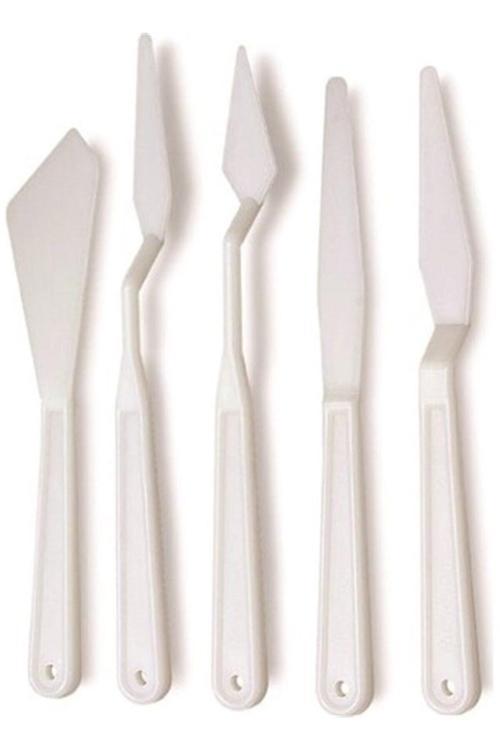 5 Li Plastik Spatula Set (Modelaj Set- Spatül Set)