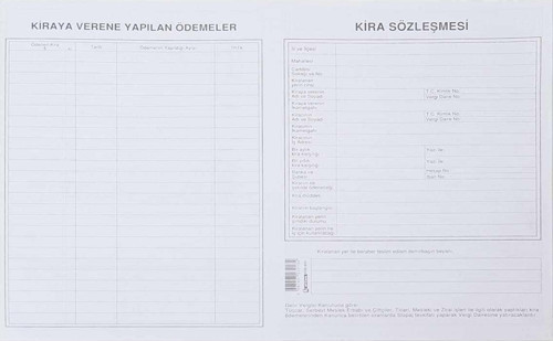 Kira Kontratı 100'Lü Paket