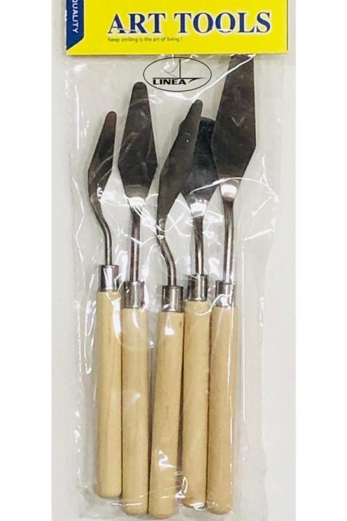 Sanatsal Metal Spatula 5'Li Set