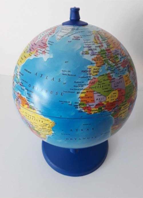 Siyasi İşıksız Dünya Küresi 20 Cm