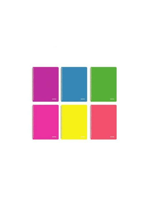 A4 Pp Kapak Spiralli 72 Yp Çizgili Defter