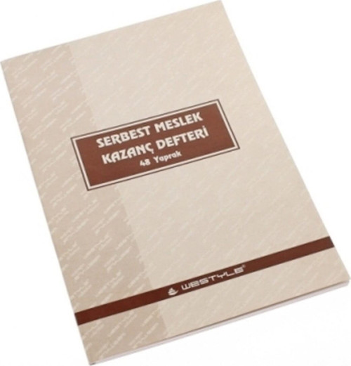 12 Li Paket 48 Yaprak Serbest Meslek Kazanç Defteri