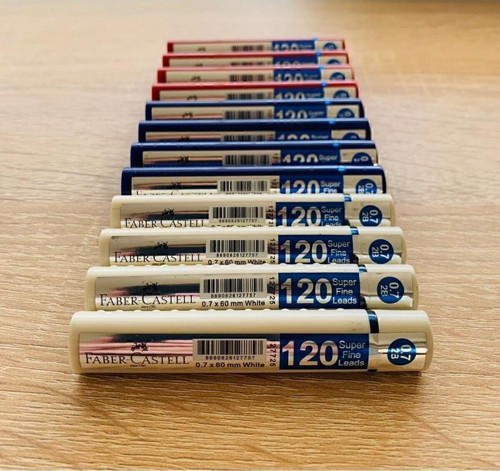 Grip Min Kalem Ucu 0.7 Karışık Renkli Paket 12 Adet (4 Beyaz 4 Mavi 4 Kırmızı).