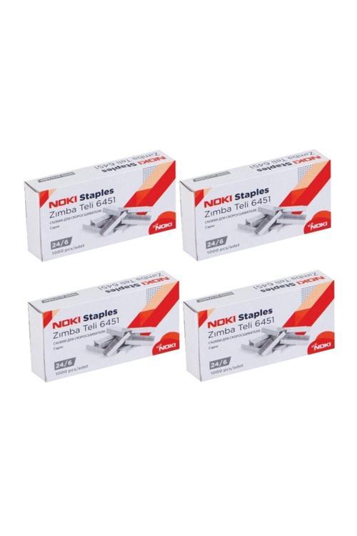 Büyük Zımba Teli No:24/6 1000'Li X 4 Paket