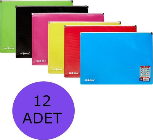 Fermuarlı A4 Dosya 12 Li Paket