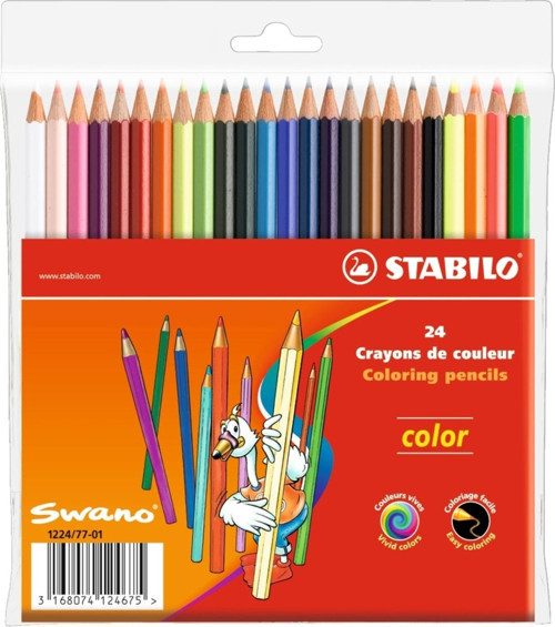 Color Standart Kuru Boya 24 Renk Askılı Paket