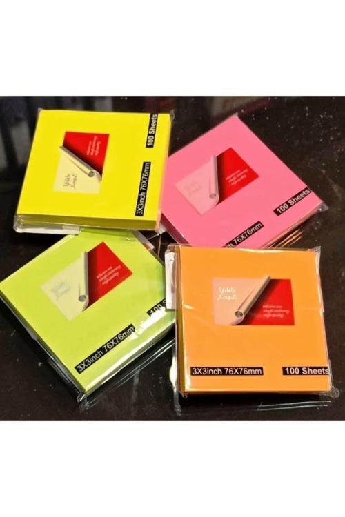 Post-İt Yapışkanlı Not Kağıdı 76X76 Mm 4 Renk