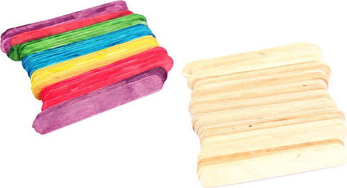 100'Lü Karışık Dil Çubuğu Seti, Renkli Ve Eğlenceli Çocuk Aktivite Malzemesi