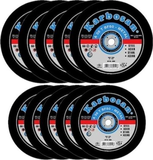 115 X 3 X 22.23 Metal Kesme Taşı Düz 10'lu