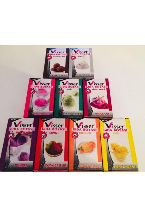 Toz Gıda Boyası Net 9 Gr ) 9Renk G.B