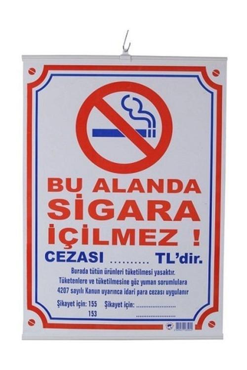 Sigara İçilmez Çıtalı 50*70 Cm