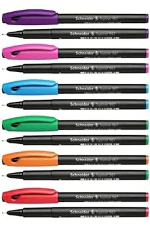 Schneıder Topliner 967 Fiber Uçlu Tükenmez Kalem 6'Lı