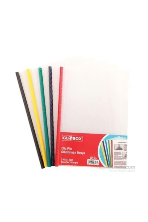 A4 Sıkıştırmalı Dosya Karışık Renk (5 Li Paket) 6427