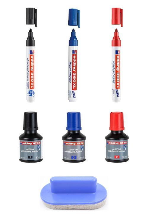 360Xl Beyaz Yazı Tahtası Kalemi Seti Bt30 Tahta Kalemi Mürekkebi Seti Tkm