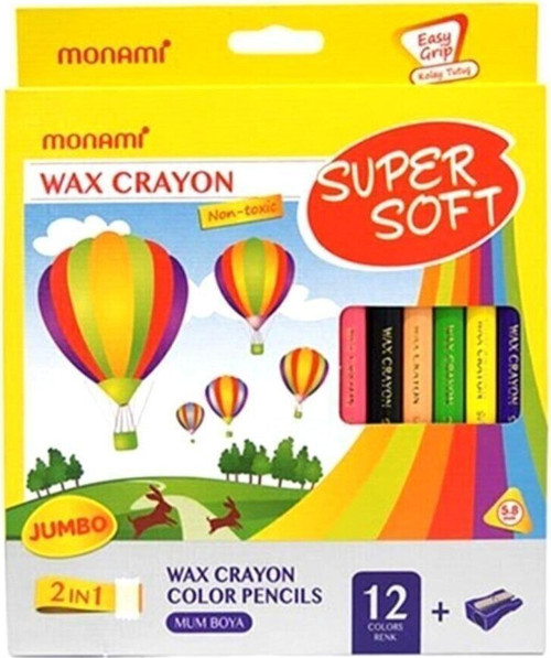 12 Renk Boya Kalemi Soft Mum Boya