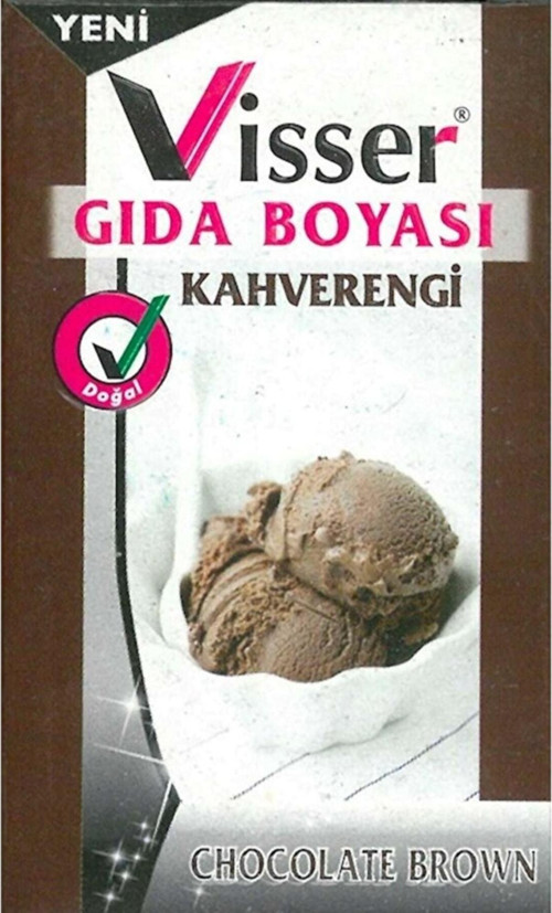 Kahverengi Toz Gıda Boyası Net 9 Gr. 5 Li