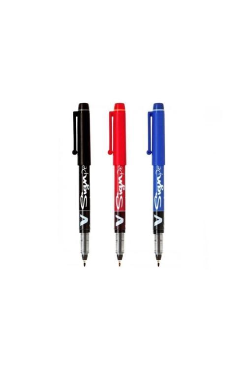 V-Sign Pen Imza Kalemi 2.0 Mm 3 Farklı Renk