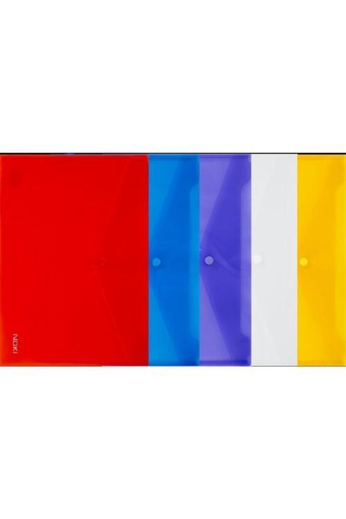 Çıtçıtlı Şeffaf Zarf Dosya A4 12'Li Paket