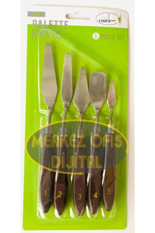 Sanatsal Metal Spatula 5'Li Set