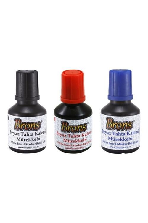 Beyaz Tahta Kalemi Mürekkebi Siyah-Mavi-Kırmızı 30 Cc