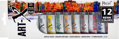 Supertrend Supertrend Akrilik Boya Seti 12 Ml.X 12 Renk Tüp (Artx-012-07521)