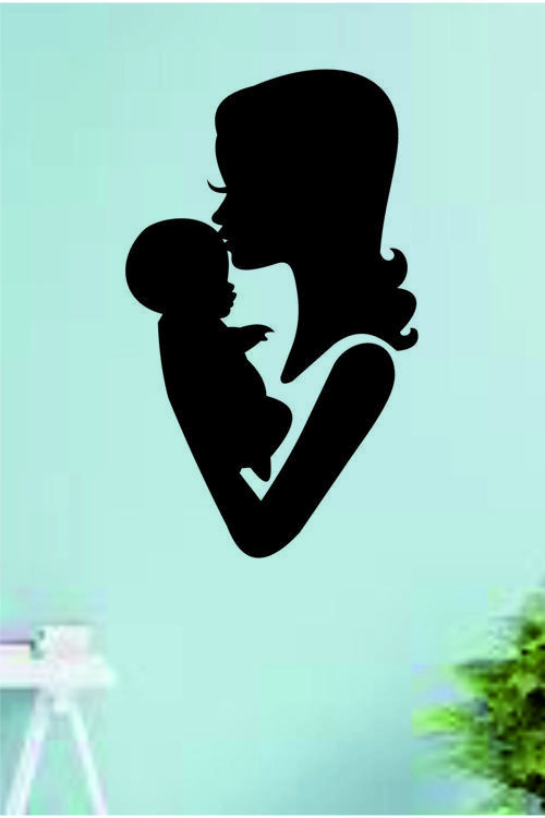 Anne-Bebek Dekoratif Ahşap Duvar Dekoru