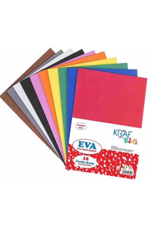 Eva 20X30 2 Mm Karışık Renk 10 Lu Kk05