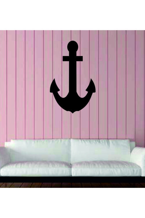 Dekoratif Ahşap Çapa Desenli Duvar Aksesuarı