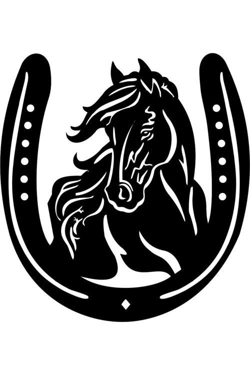 At Nalı Dekoratif Ahşap Duvar Dekoru (Oda)