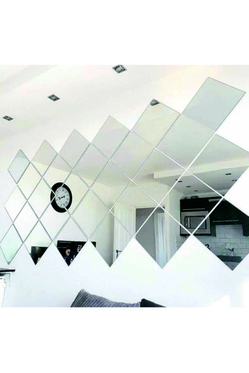 Dekoratif Pleksi Ayna (Kendinden Yapışkanlı) 20X20 4 Adet