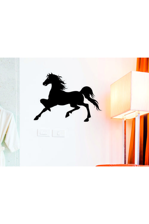 At Dekoratif Ahşap Duvar Dekoru