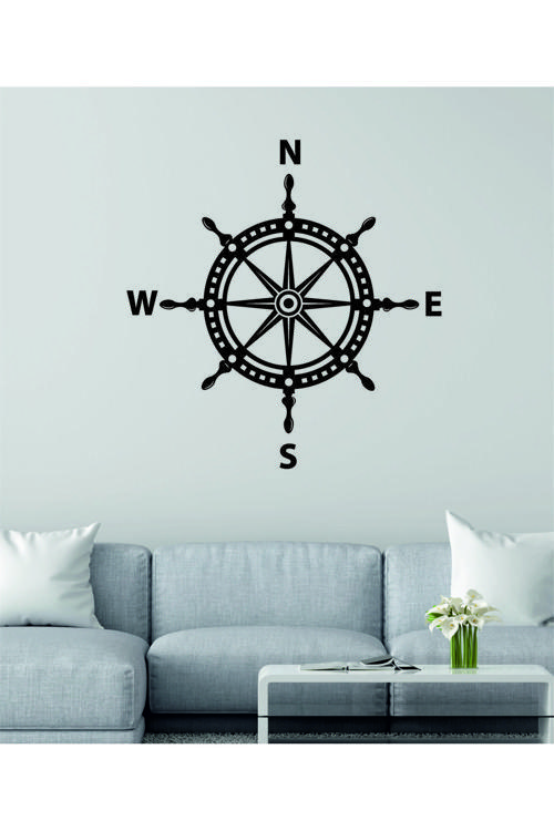 Pusula Dekoratif Ahşap Duvar Dekoru