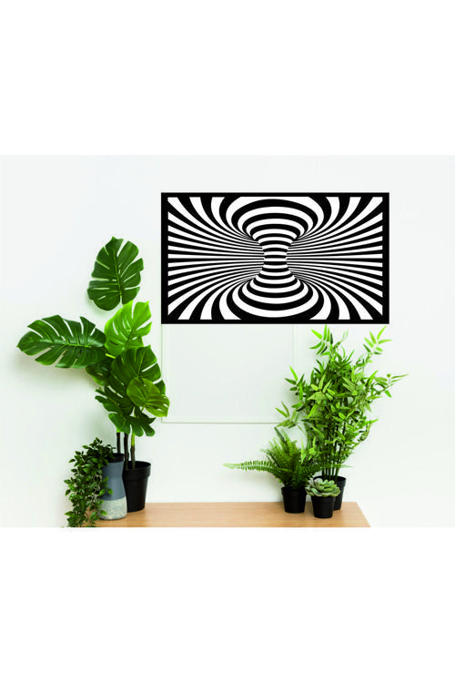 3D Hortum Dekoratif Ahşap Tablo