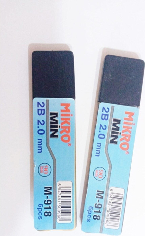 2B 2.0Mm Kalın Siyah Uç 2 Li Paket