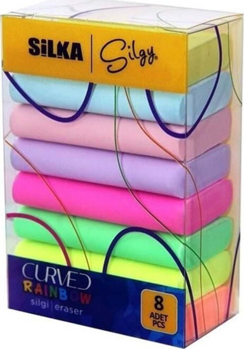 Silgi Curved Raınbow 8 Li Silgi Sg.51