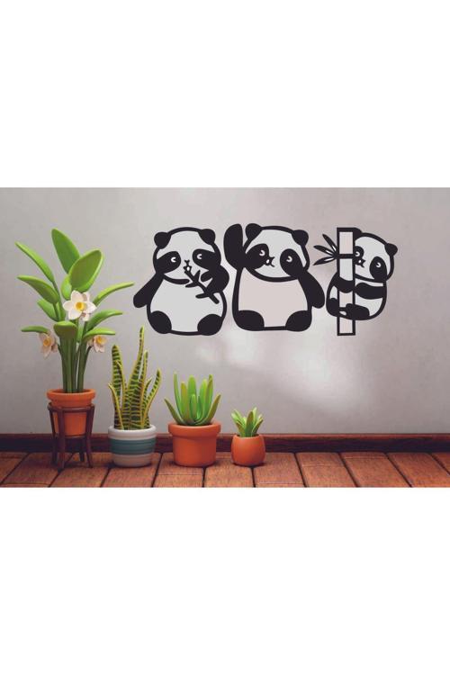 Sevimli Panda Duvar Dekor Seti