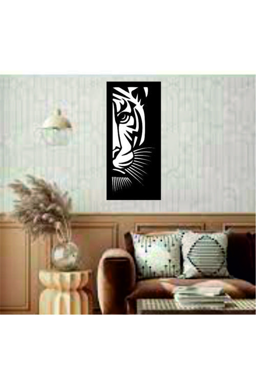 Yarım Aslan Başlı Dekoratif Ahşap Duvar Dekoru