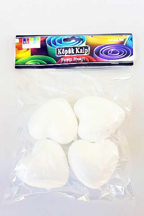 Köpük Kalp 4 Lü Strafor