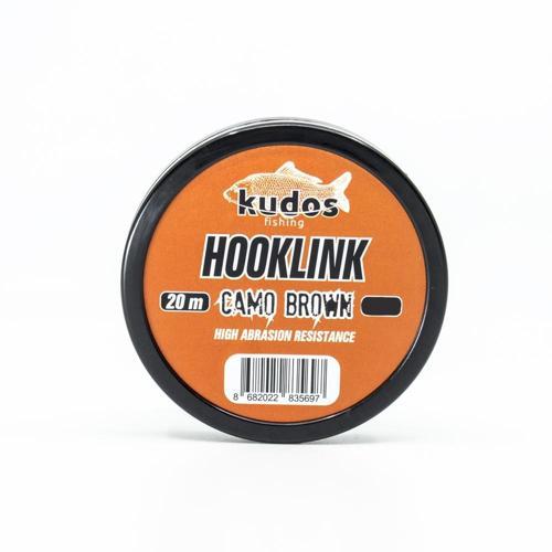 Hooklink Camo Brown 20m Leader 35lb
