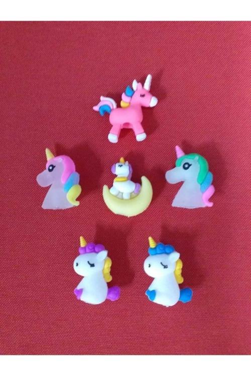 6 Adet Unicorn Kalem Başlığı Seti Bş.K