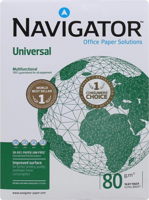 Navigator A4 Fotokopi Kağıdı 80 Gr. 1 Paket 500 Sayfa
