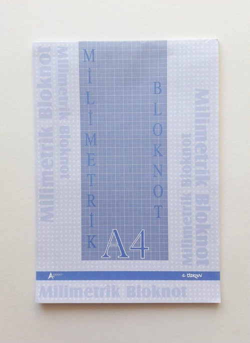 Milimetrik Bloknot A4 30 Yaprak