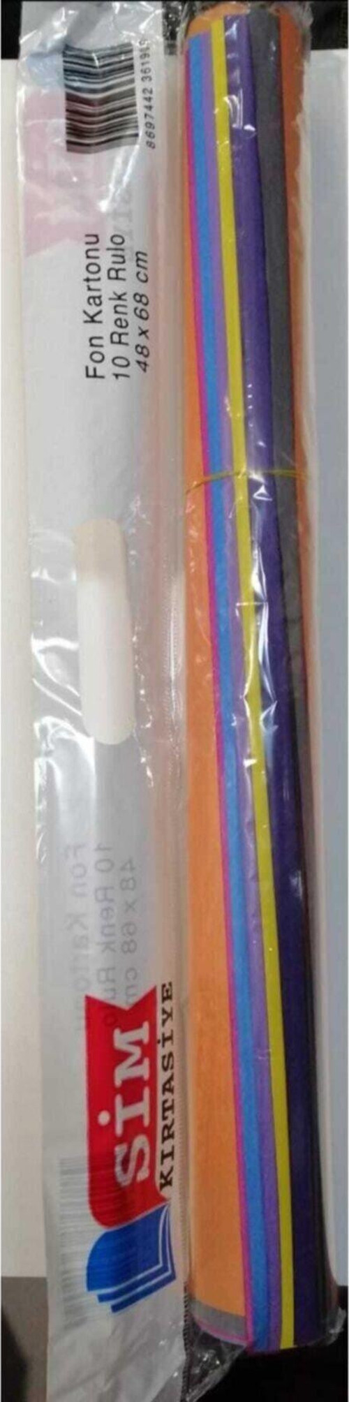 Ezg - Fon Kartonu 10 Renk 48*68