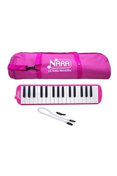 Melodika 32 Tuşlu Bez Çanta Pembe