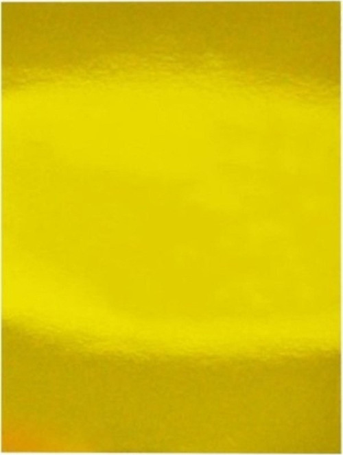 50*70 Cm Metalik Fon Kartonu - Aynalı Fon Kartonu - Gold-Altın-Sarı - 250 Gr 5 Adet