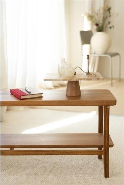 Traverten 30x20 Cm Konik Ahşap Ayaklı Sunumluk